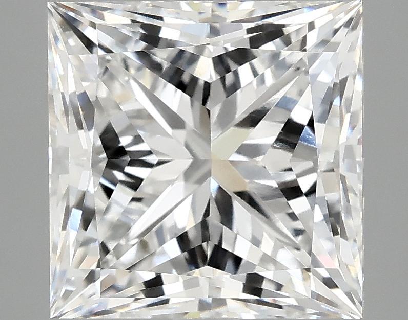 5.07 Carat Princess Shaped Ideal Cut VVS2 IGI Certified Lab Grown Diamond