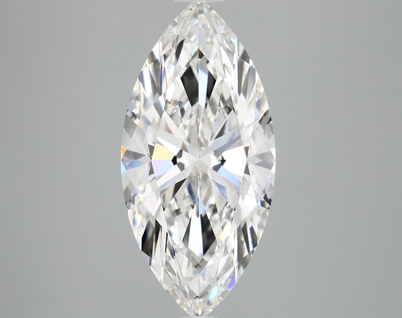3.08 Carat Marquise Shaped Excellent Cut VVS2 IGI Certified Lab Grown Diamond