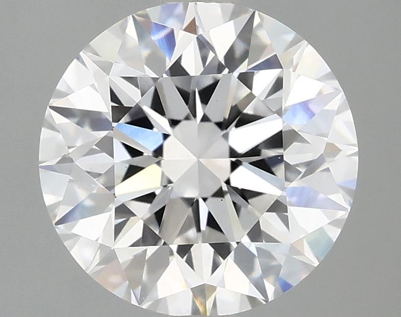 3.08 Carat Round Shaped Excellent Cut VVS2 IGI Certified Lab Grown Diamond