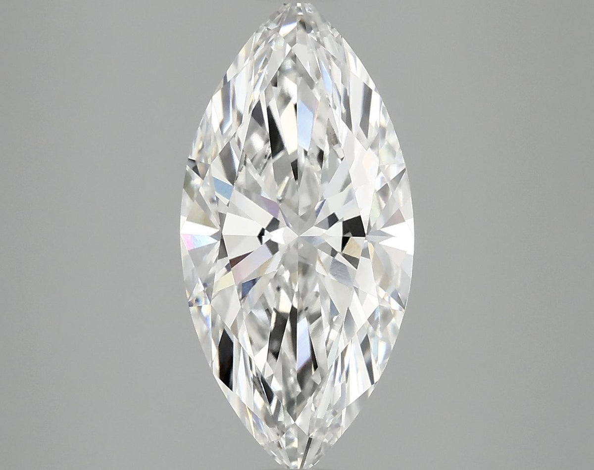 3.04 Carat Marquise Shaped Excellent Cut VVS2 IGI Certified Lab Grown Diamond