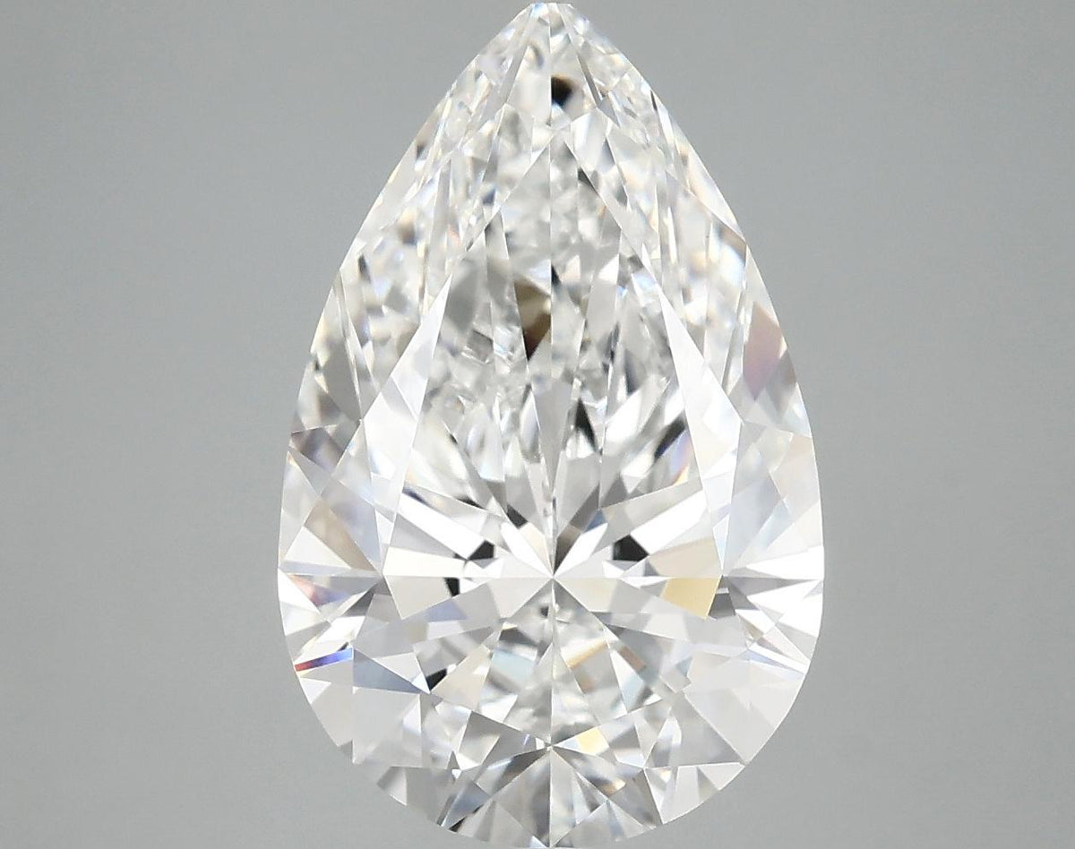 4.99 Carat Pear Shaped Ideal Cut VVS2 IGI Certified Lab Grown Diamond