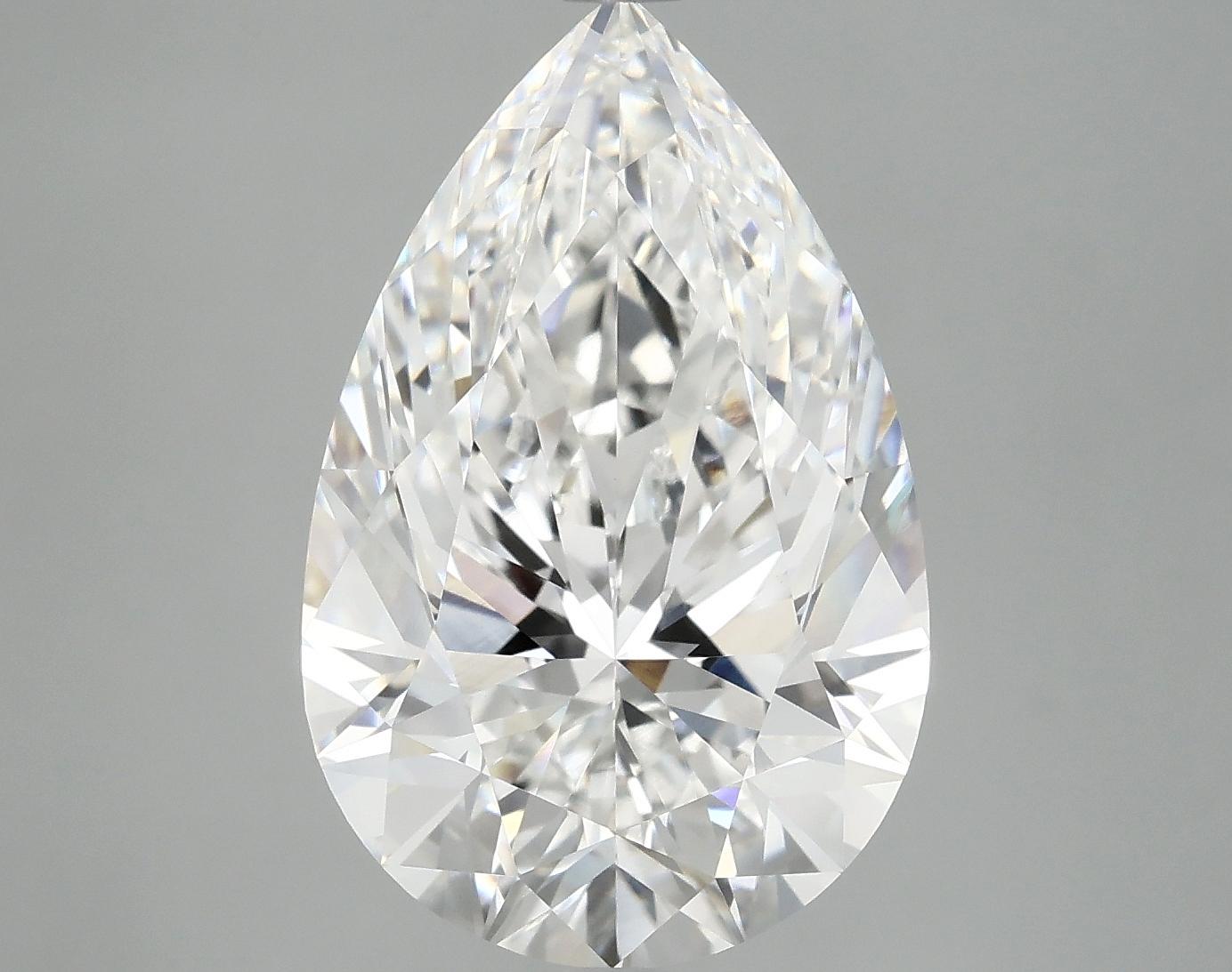 7.24 Carat Pear Shaped Ideal Cut VVS2 IGI Certified Lab Grown Diamond