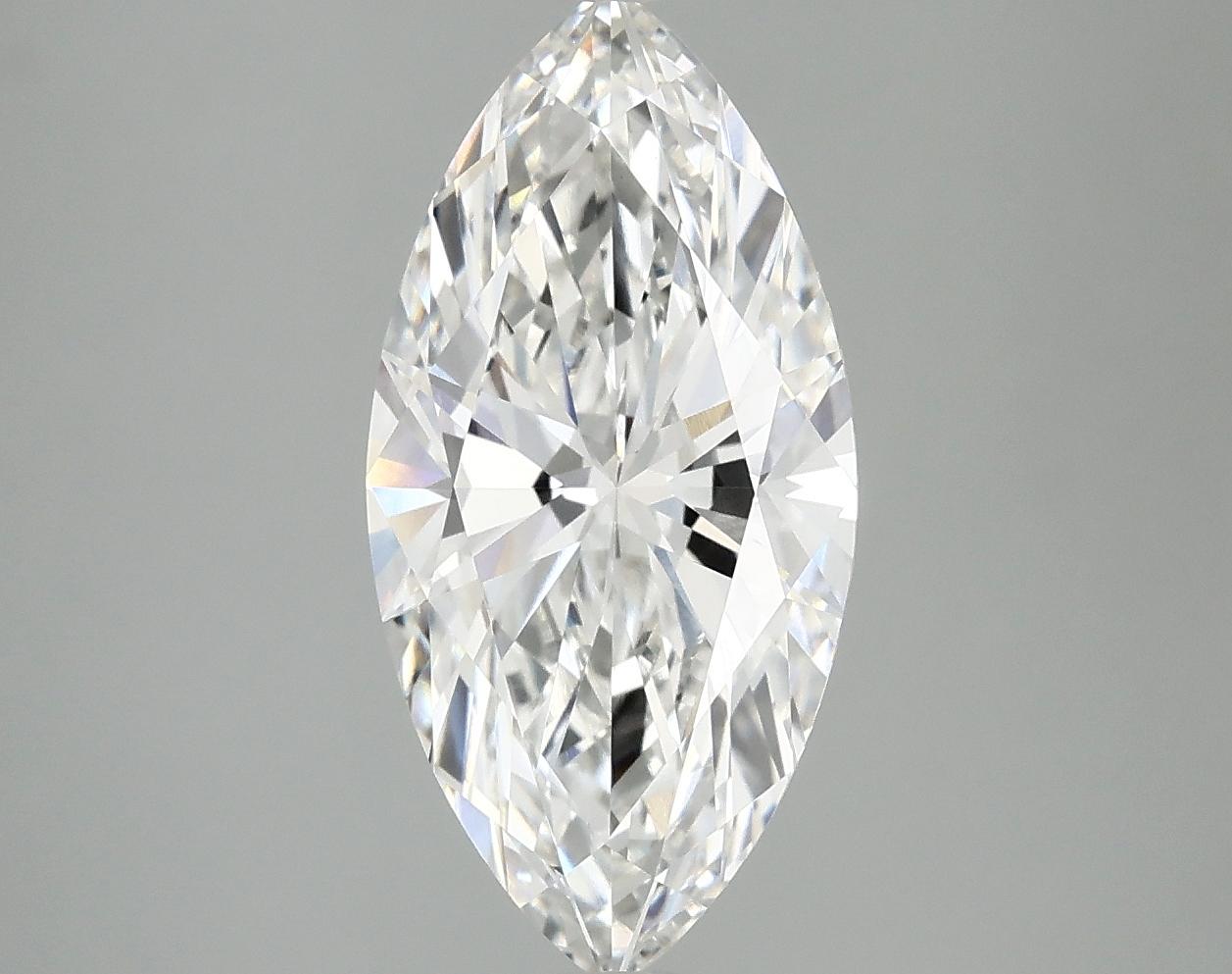 3.03 Carat Marquise Shaped Ideal Cut VVS2 IGI Certified Lab Grown Diamond