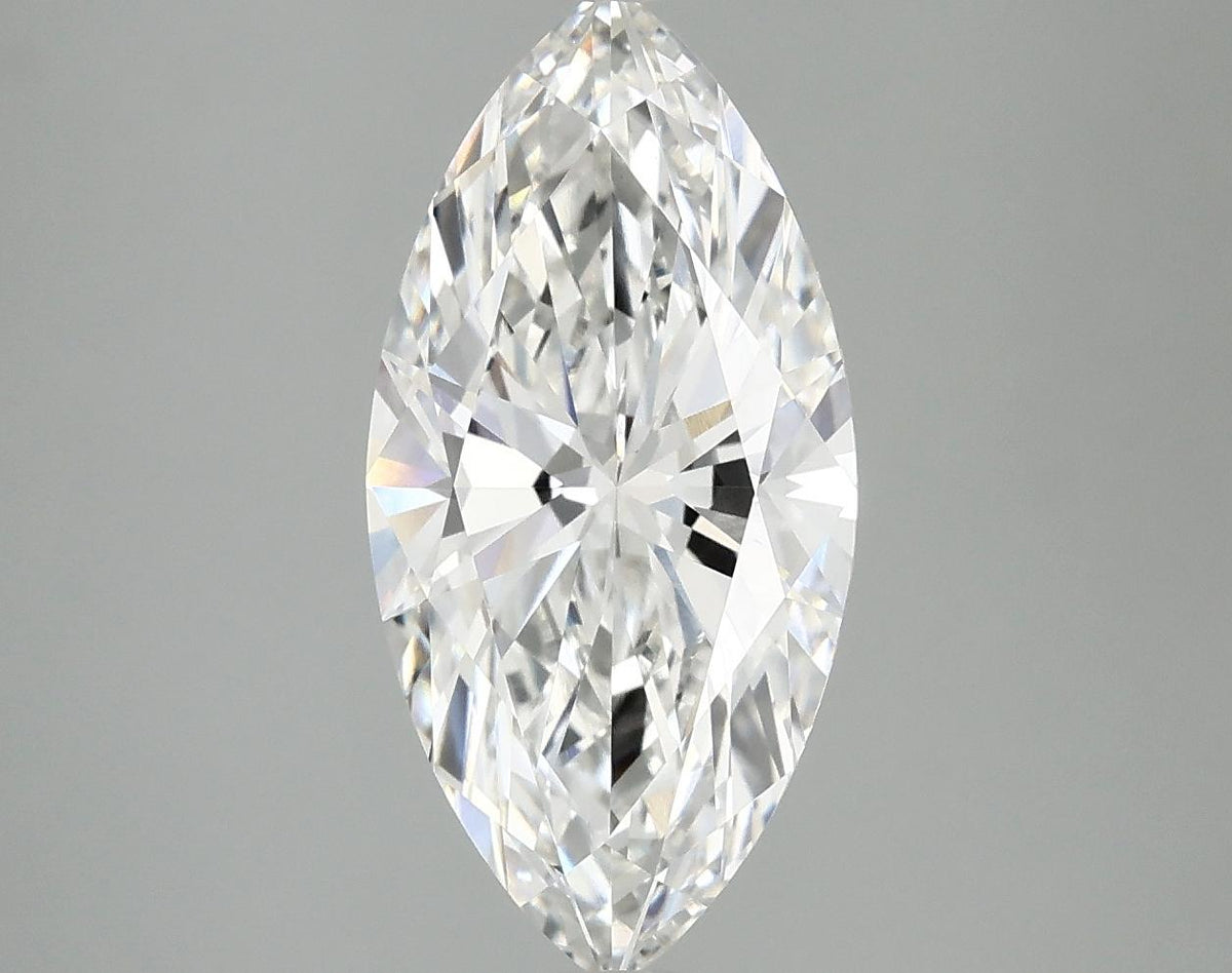 3.03 Carat Marquise Shaped Ideal Cut VVS2 IGI Certified Lab Grown Diamond