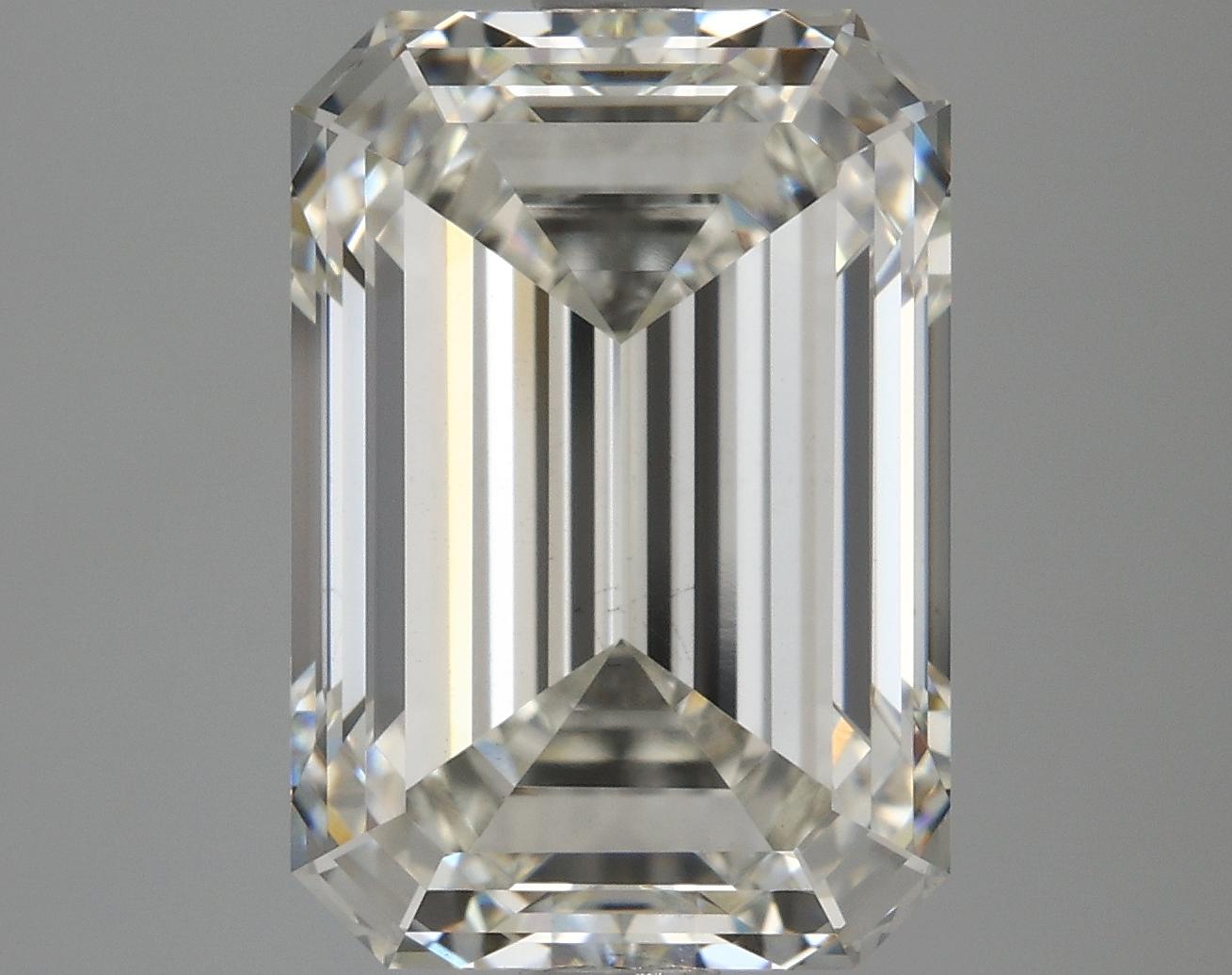 4.89 Carat Emerald Shaped Ideal Cut VS2 IGI Certified Lab Grown Diamond