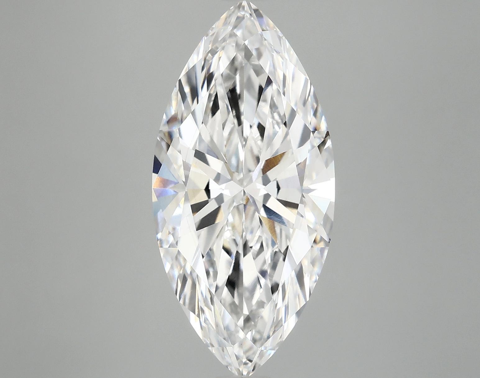 5.02 Carat Marquise Shaped Excellent Cut VS2 GSI Certified Lab Grown Diamond