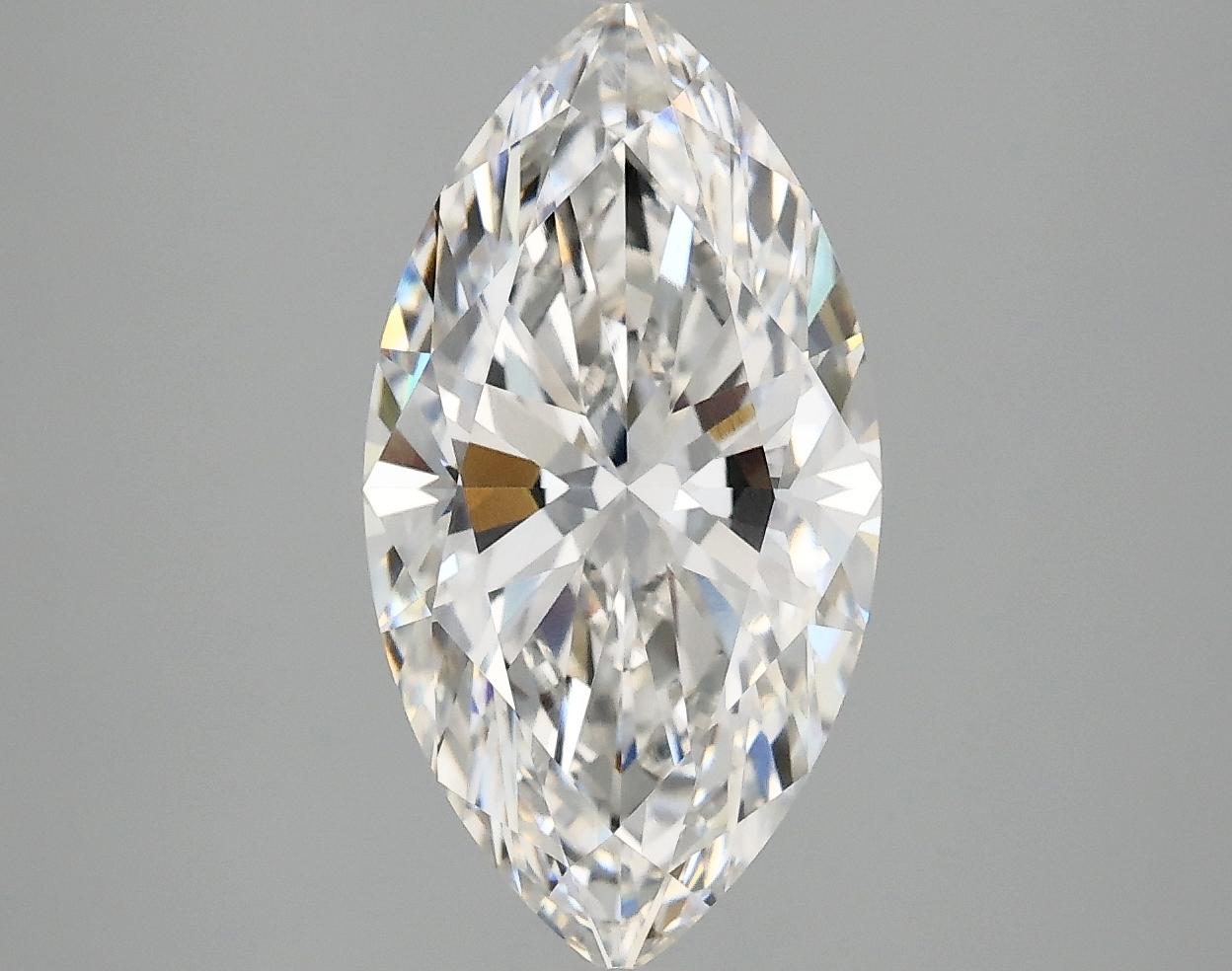 3.05 Carat Marquise Shaped Excellent Cut VVS2 IGI Certified Lab Grown Diamond