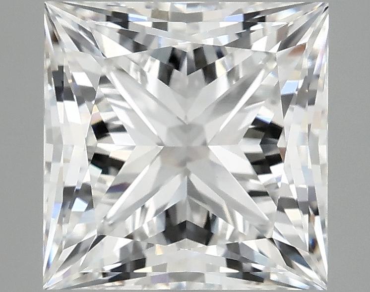 4.08 Carat Princess Shaped Ideal Cut VVS2 IGI Certified Lab Grown Diamond