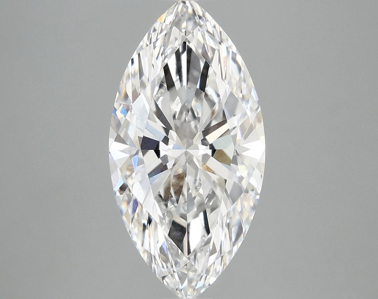 3.09 Carat Marquise Shaped Ideal Cut VVS2 IGI Certified Lab Grown Diamond