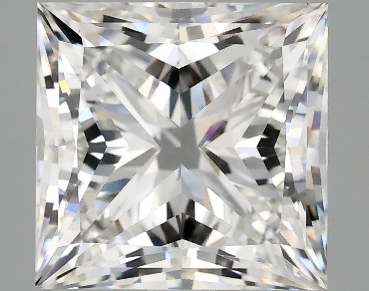 4.06 Carat Princess Shaped Ideal Cut VVS2 IGI Certified Lab Grown Diamond