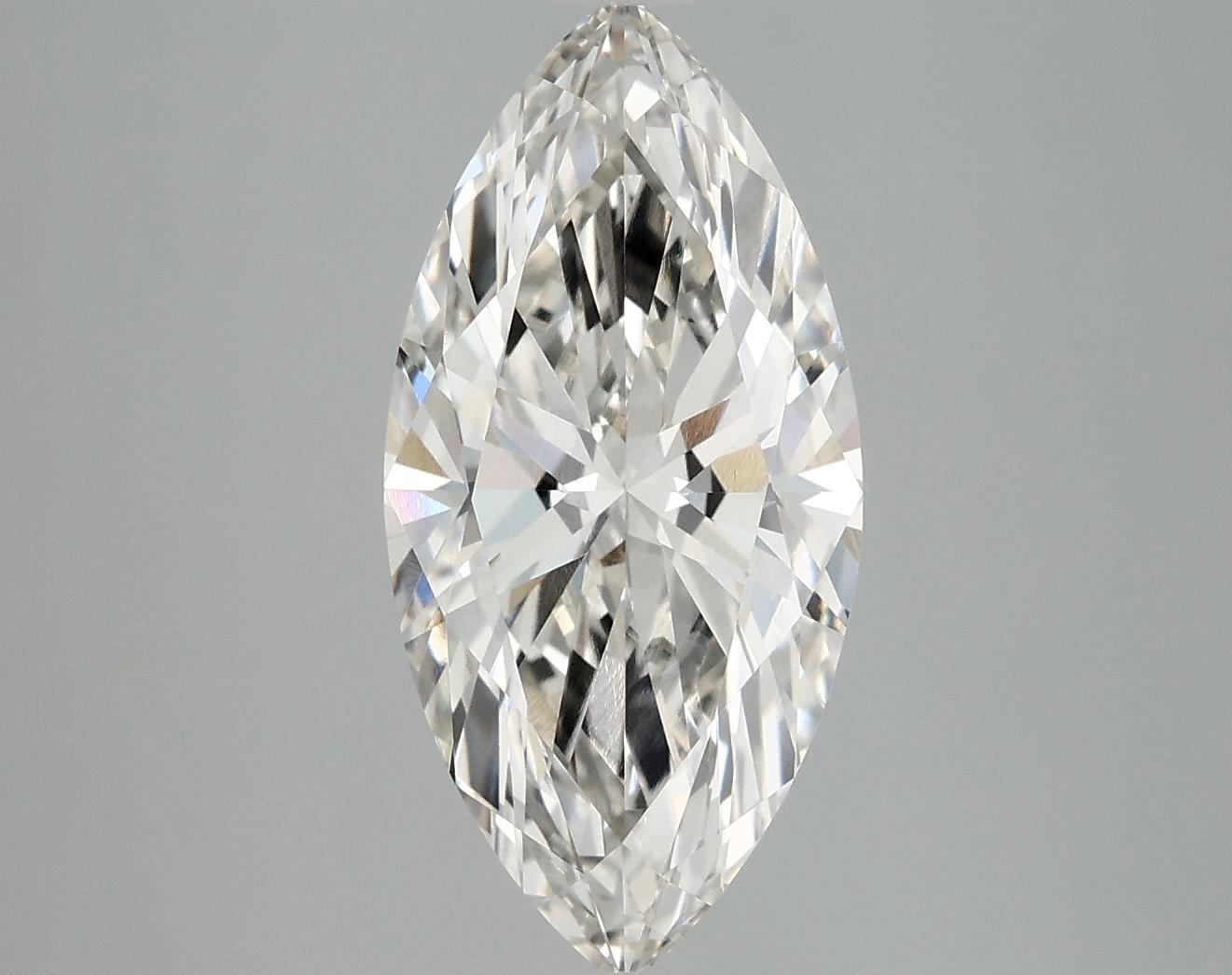 3.07 Carat Marquise Shaped Excellent Cut VVS2 IGI Certified Lab Grown Diamond