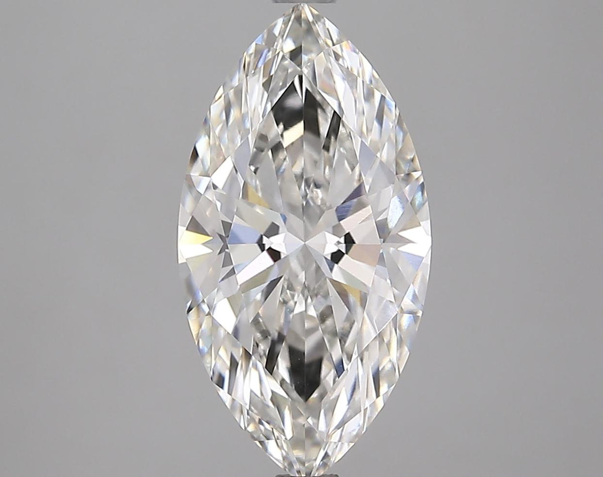 3.06 Carat Marquise Shaped Ideal Cut VVS2 IGI Certified Lab Grown Diamond