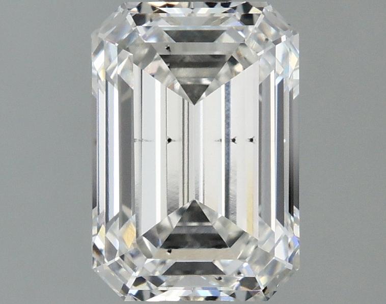 2.08 Carat Emerald Shaped Ideal Cut SI1 IGI Certified Lab Grown Diamond
