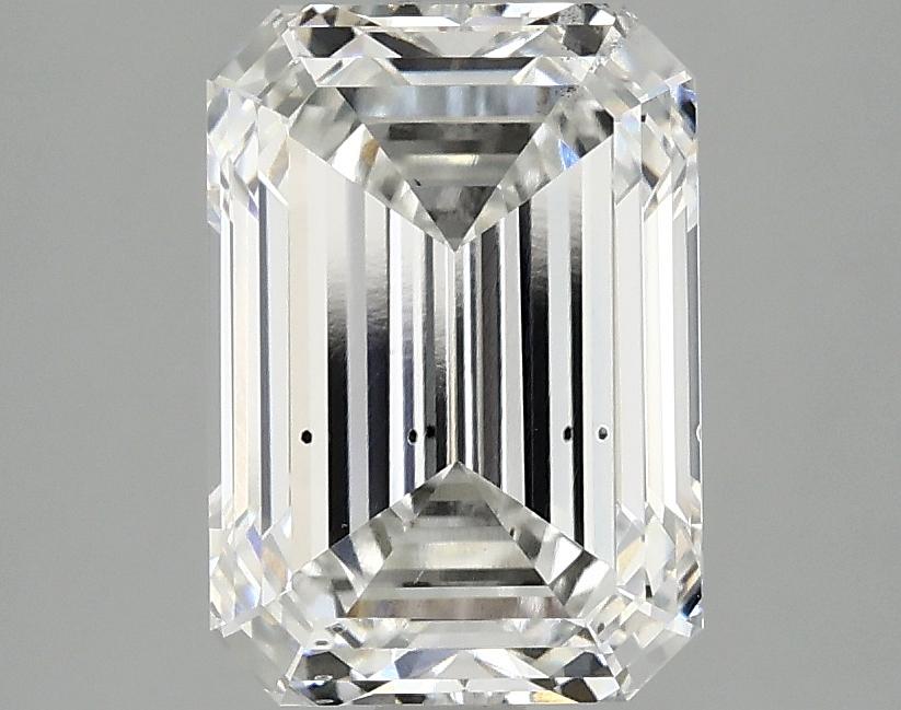 2.88 Carat Emerald Shaped Ideal Cut SI1 IGI Certified Lab Grown Diamond