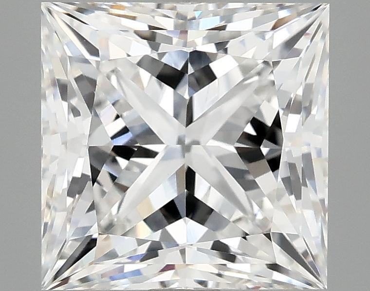 4.08 Carat Princess Shaped Ideal Cut VVS2 IGI Certified Lab Grown Diamond