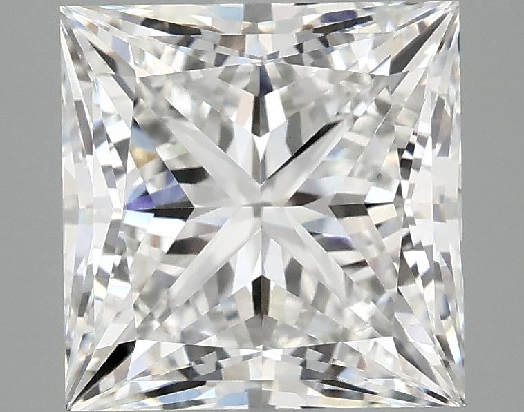 4.09 Carat Princess Shaped Ideal Cut VVS2 IGI Certified Lab Grown Diamond