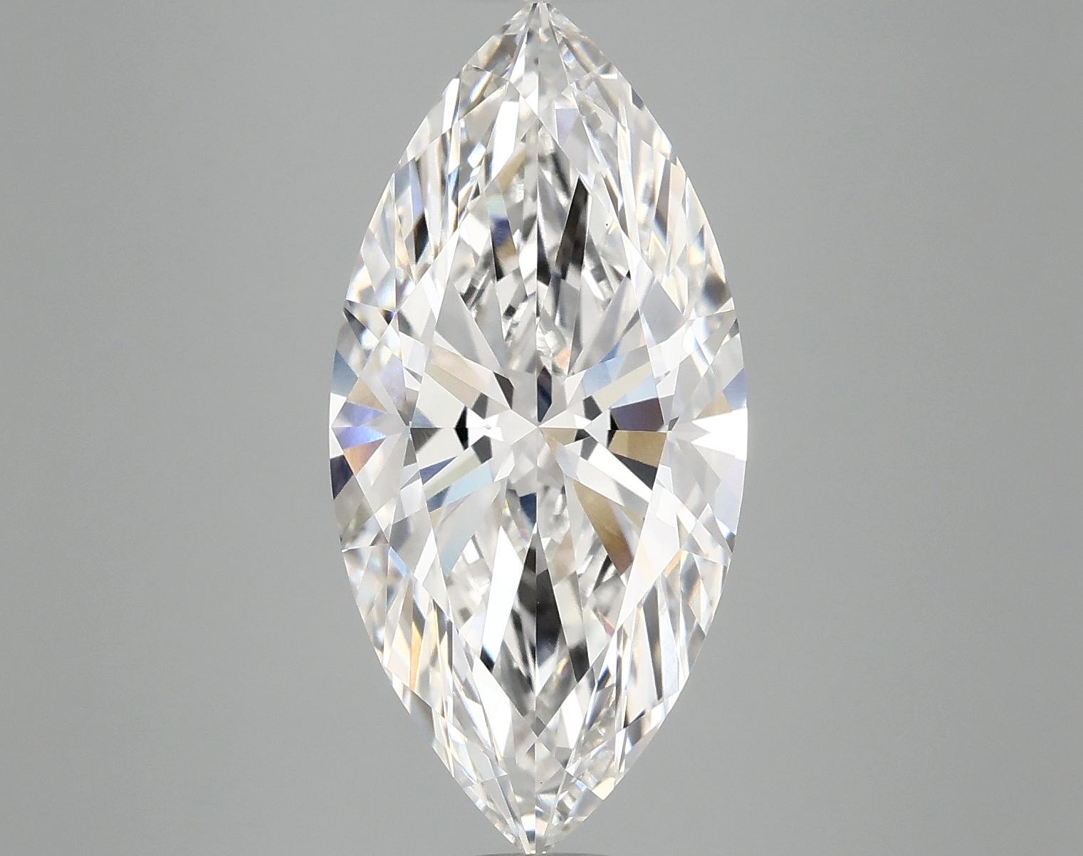 4.87 Carat Marquise Shaped Excellent Cut VVS2 IGI Certified Lab Grown Diamond