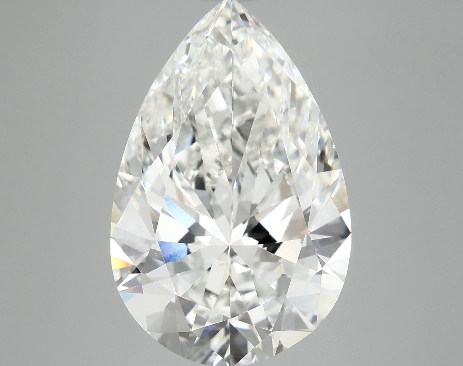 7.98 Carat Pear Shaped Excellent Cut VVS2 IGI Certified Lab Grown Diamond