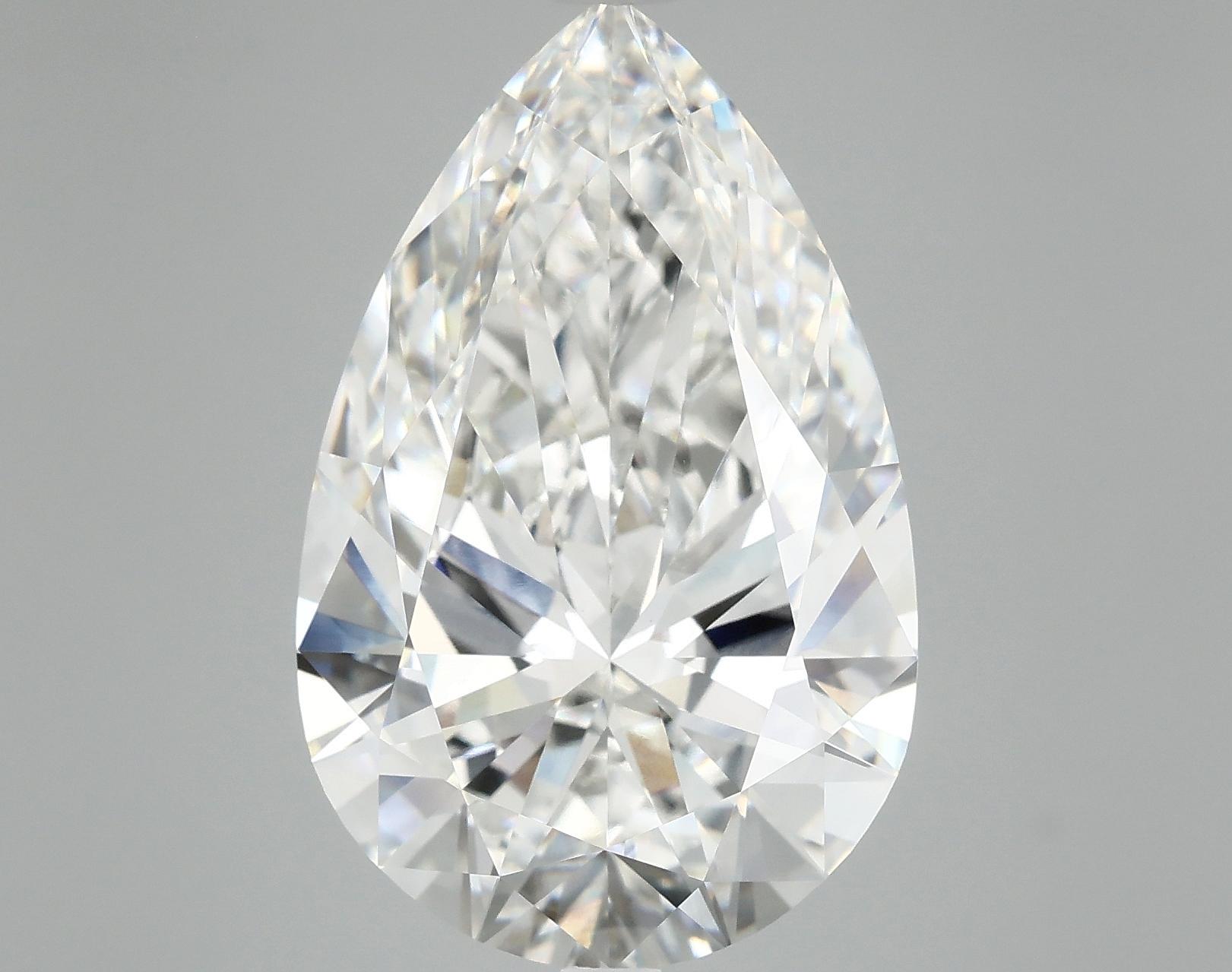 10.1 Carat Pear Shaped Ideal Cut VVS2 IGI Certified Lab Grown Diamond