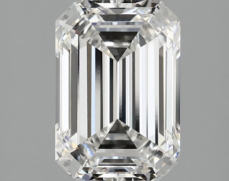 2.1 Carat Emerald Shaped Ideal Cut VVS2 IGI Certified Lab Grown Diamond