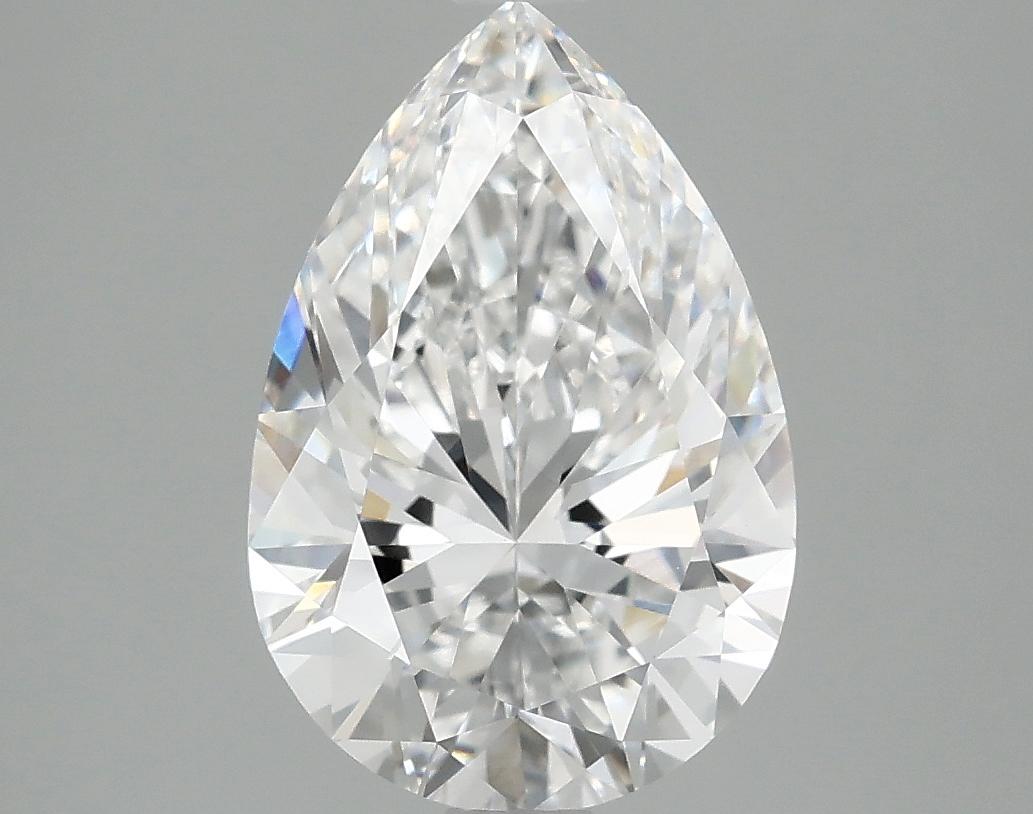 3.05 Carat Pear Shaped Excellent Cut VVS2 IGI Certified Lab Grown Diamond