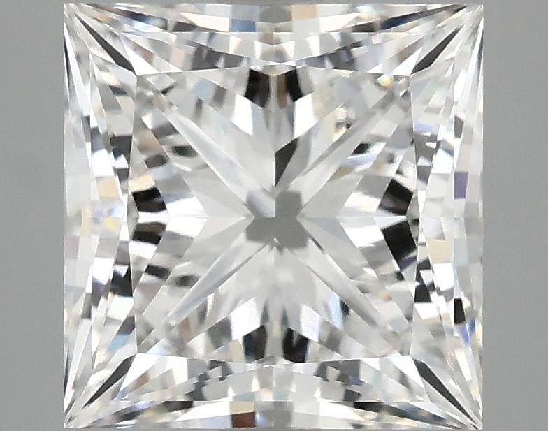 4.12 Carat Princess Shaped Ideal Cut VVS2 IGI Certified Lab Grown Diamond