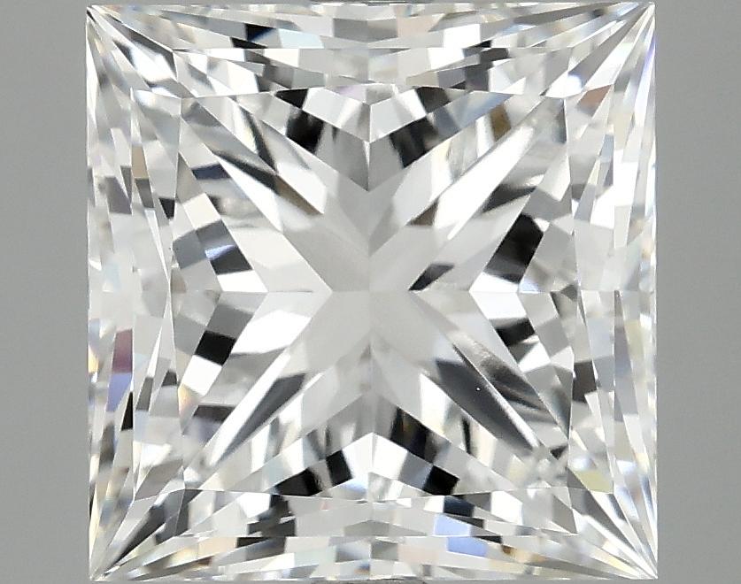 5.07 Carat Princess Shaped Ideal Cut VVS2 IGI Certified Lab Grown Diamond