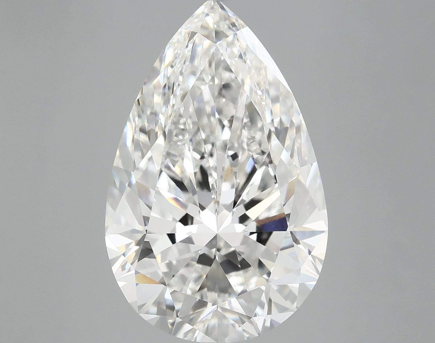7.52 Carat Pear Shaped Ideal Cut VVS2 IGI Certified Lab Grown Diamond