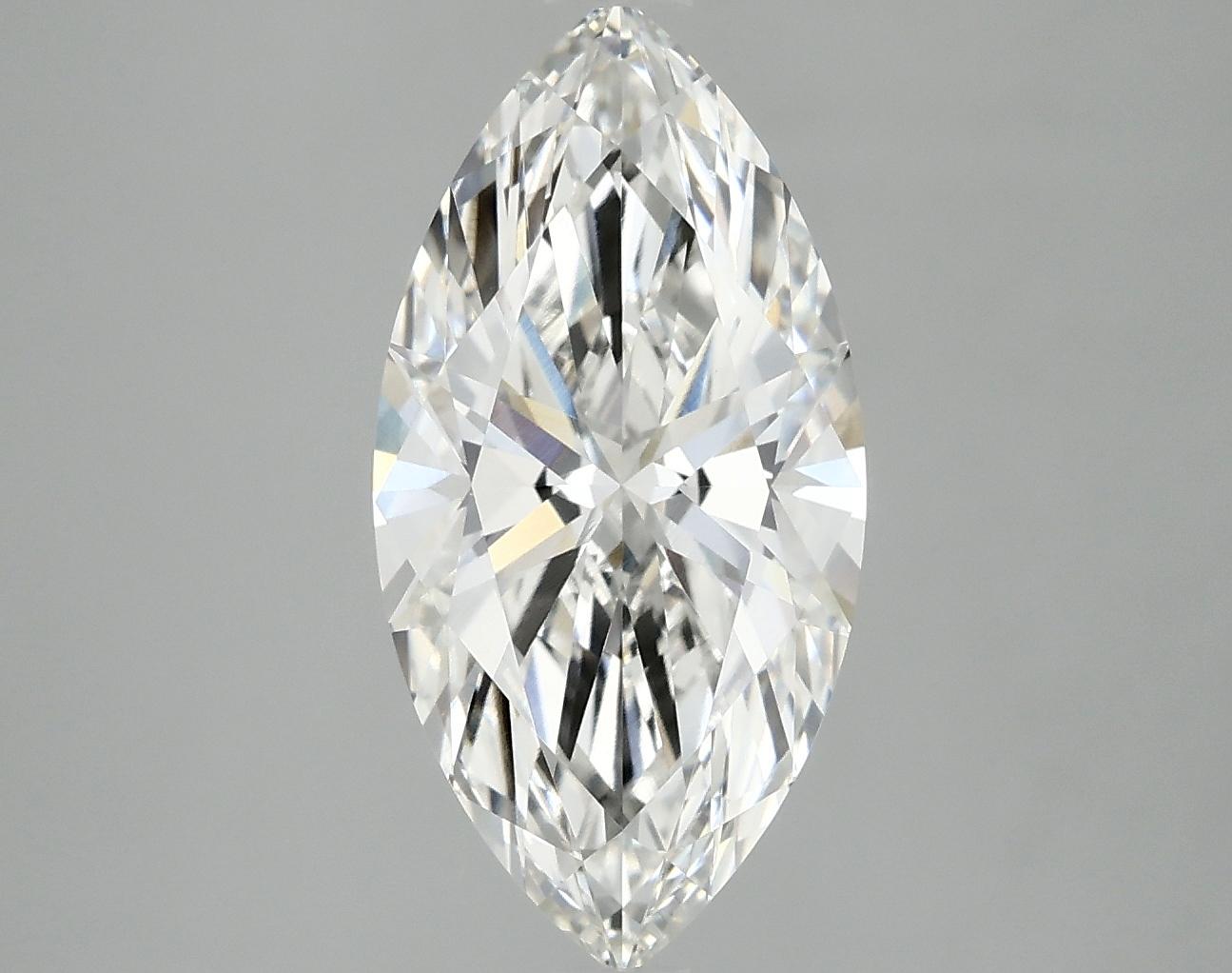 3.02 Carat Marquise Shaped Ideal Cut VVS2 IGI Certified Lab Grown Diamond