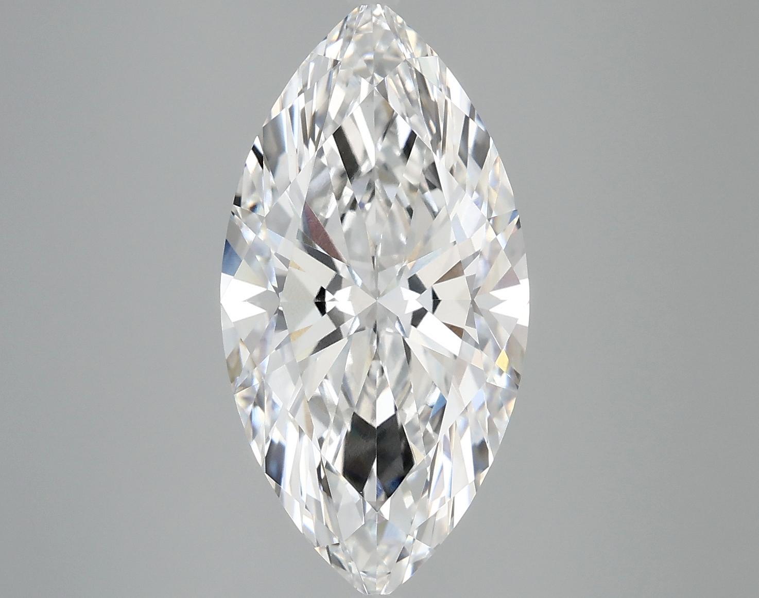 4.81 Carat Marquise Shaped Ideal Cut VVS2 IGI Certified Lab Grown Diamond