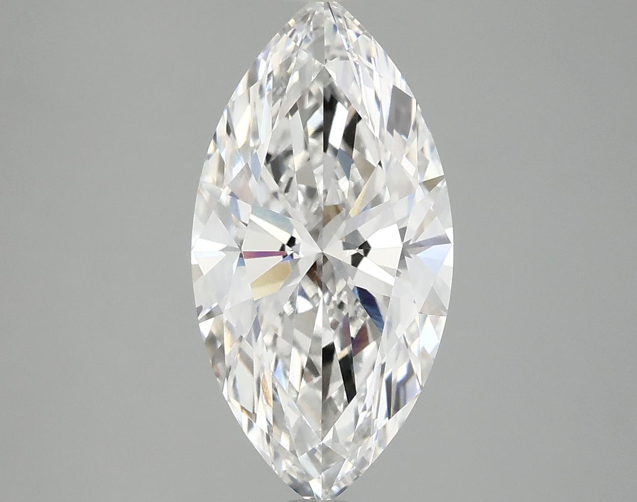 3.04 Carat Marquise Shaped Ideal Cut VVS2 IGI Certified Lab Grown Diamond