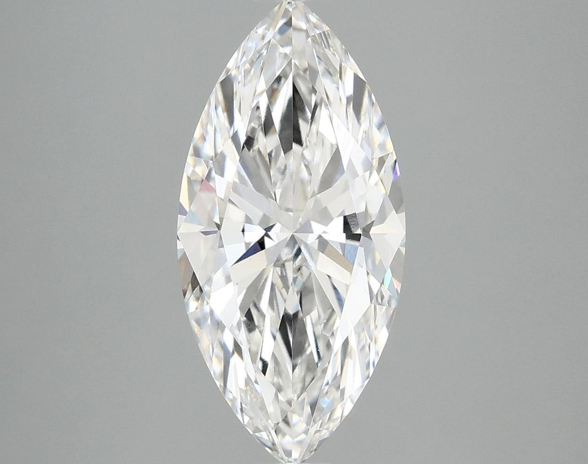 2.98 Carat Marquise Shaped Excellent Cut VVS2 IGI Certified Lab Grown Diamond
