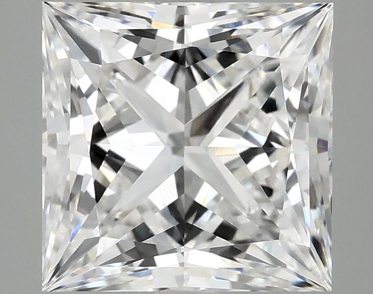 4.04 Carat Princess Shaped Ideal Cut VVS2 IGI Certified Lab Grown Diamond