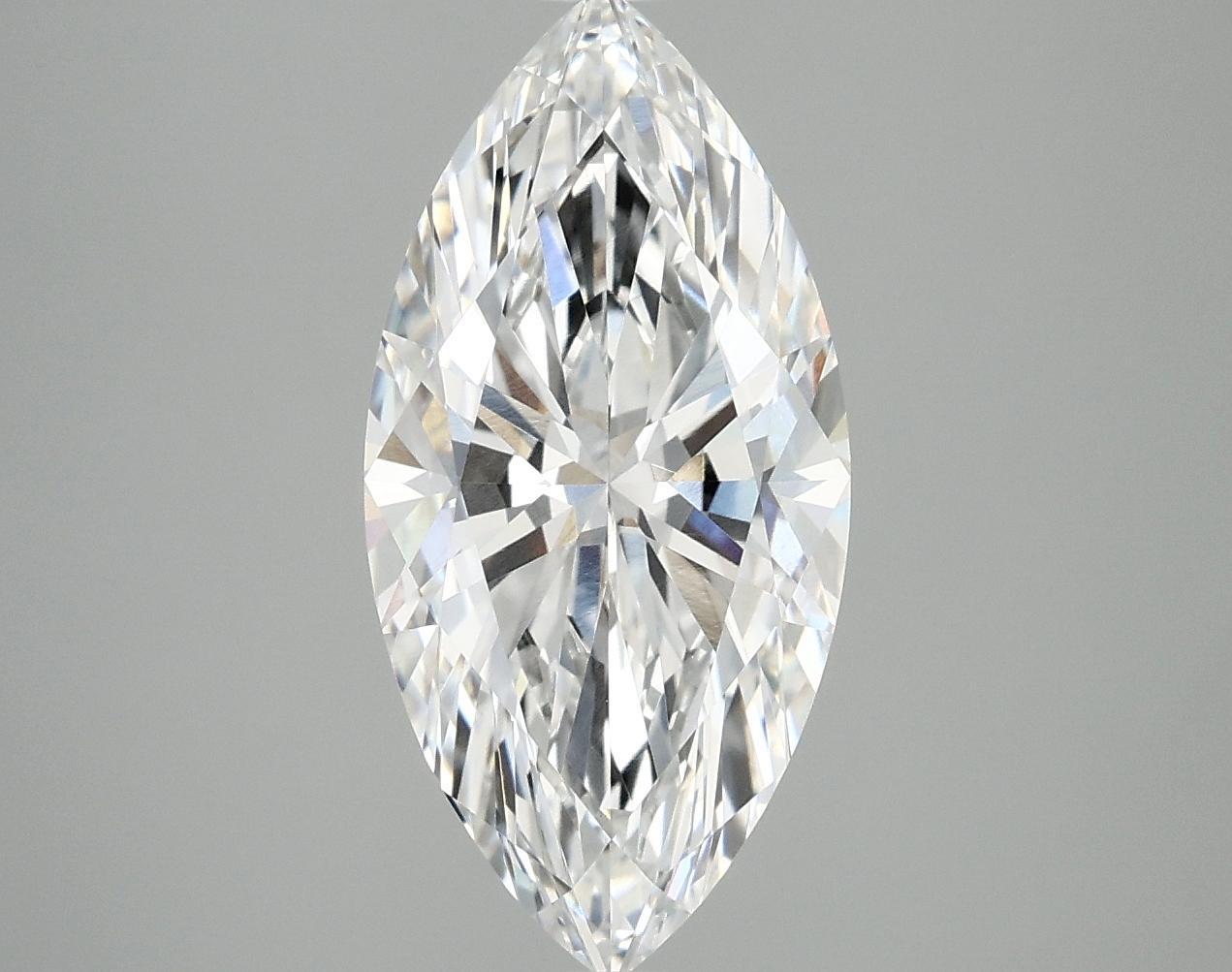 3.08 Carat Marquise Shaped Excellent Cut VVS2 IGI Certified Lab Grown Diamond