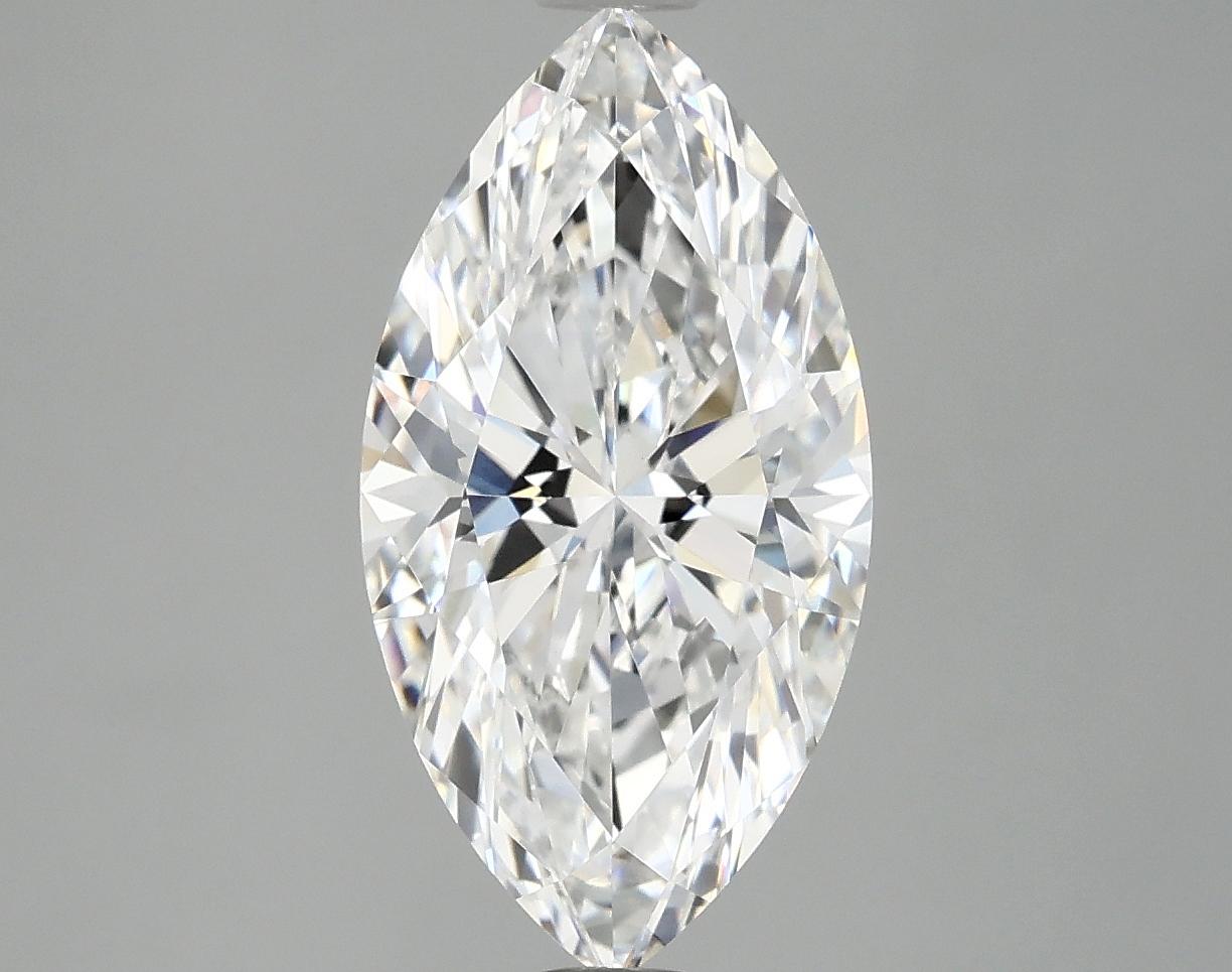 2.98 Carat Marquise Shaped Excellent Cut VVS2 IGI Certified Lab Grown Diamond