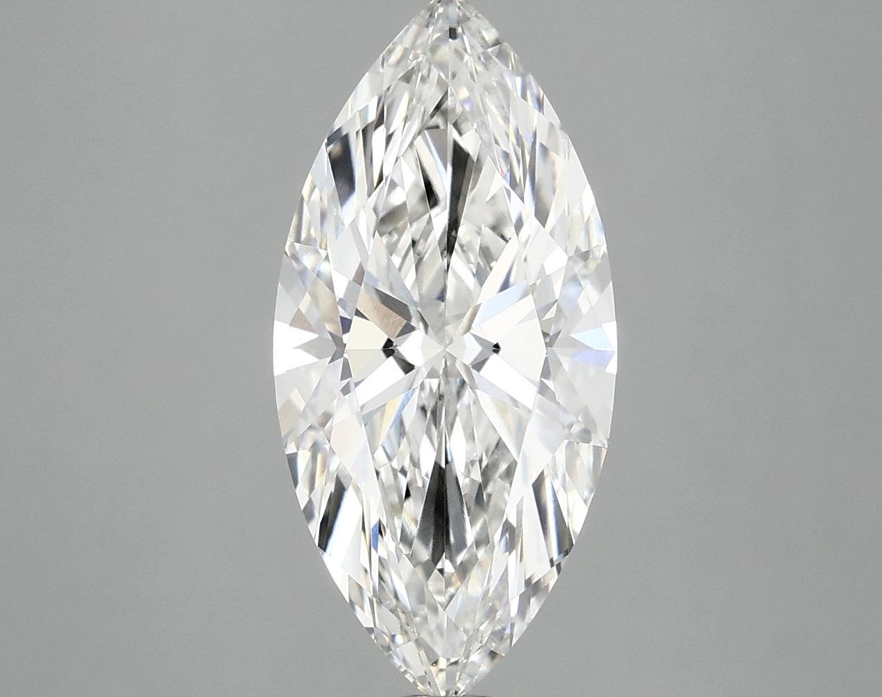 2.92 Carat Marquise Shaped Excellent Cut VVS2 IGI Certified Lab Grown Diamond