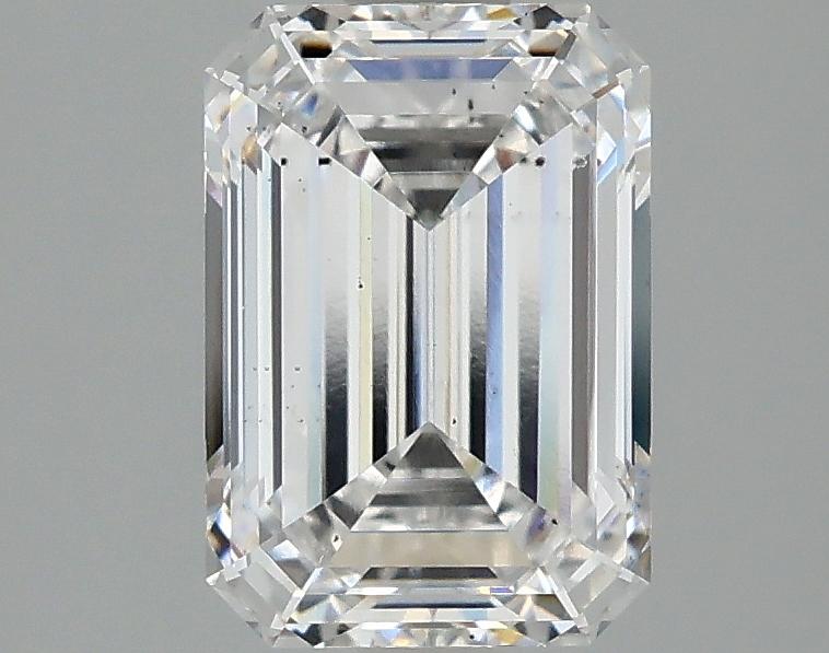2.06 Carat Emerald Shaped Ideal Cut SI1 IGI Certified Lab Grown Diamond