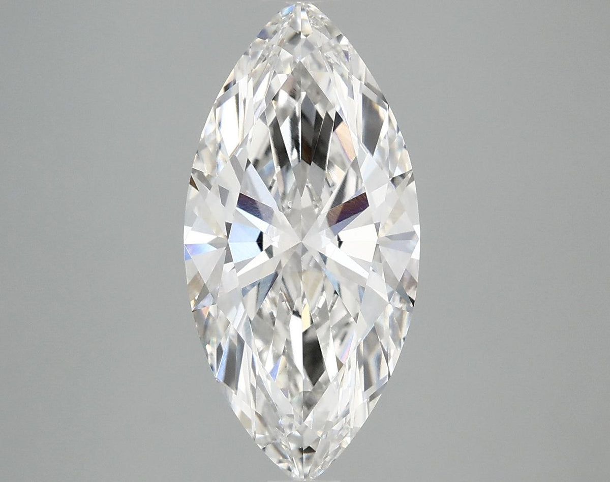 3.03 Carat Marquise Shaped Excellent Cut VVS2 IGI Certified Lab Grown Diamond