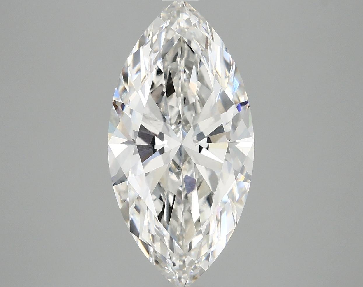 3.08 Carat Marquise Shaped Ideal Cut VVS2 IGI Certified Lab Grown Diamond