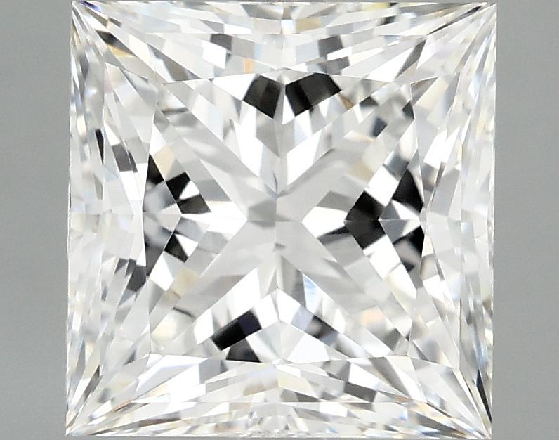 4.05 Carat Princess Shaped Ideal Cut VVS2 IGI Certified Lab Grown Diamond