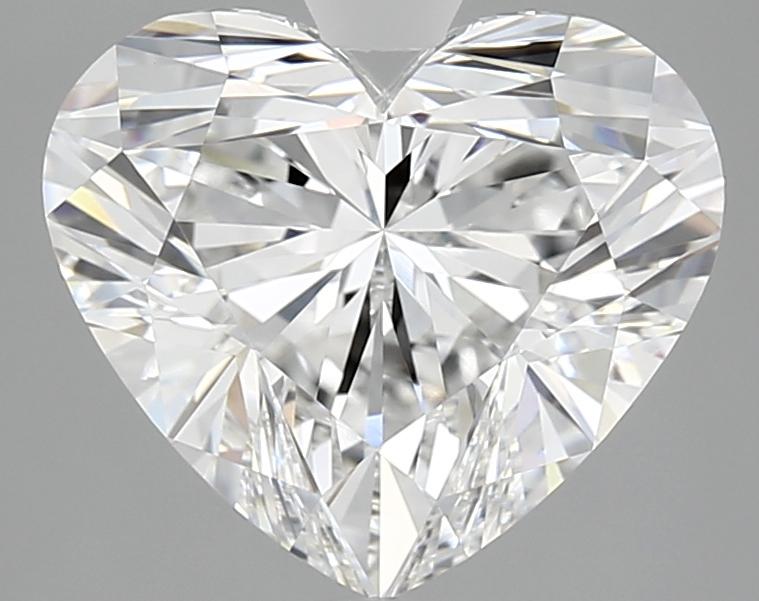 4.18 Carat Heart Shaped Ideal Cut VVS2 IGI Certified Lab Grown Diamond
