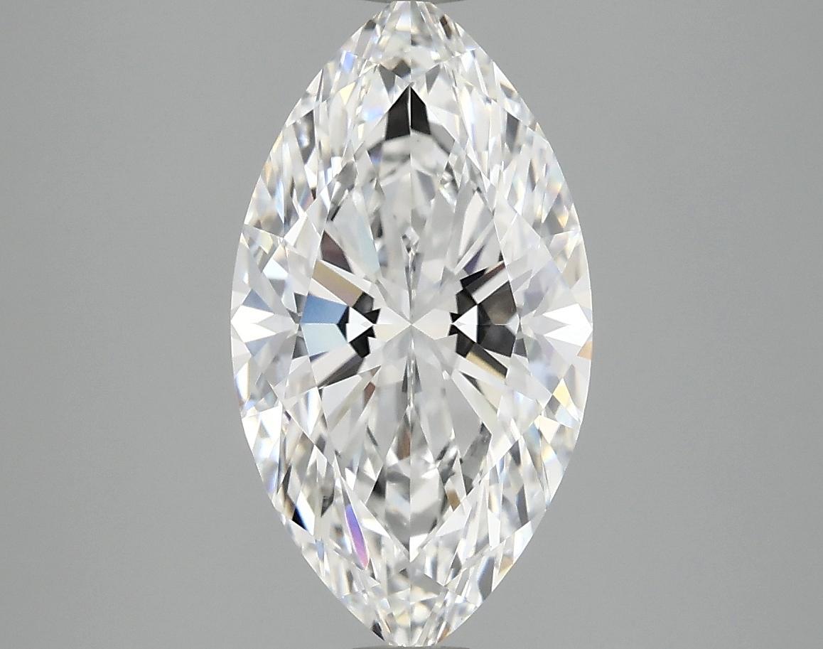 2.97 Carat Marquise Shaped Excellent Cut VVS2 IGI Certified Lab Grown Diamond