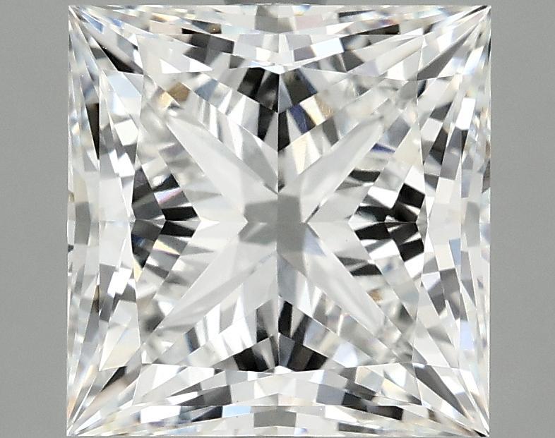 4.03 Carat Princess Shaped Ideal Cut VVS2 IGI Certified Lab Grown Diamond