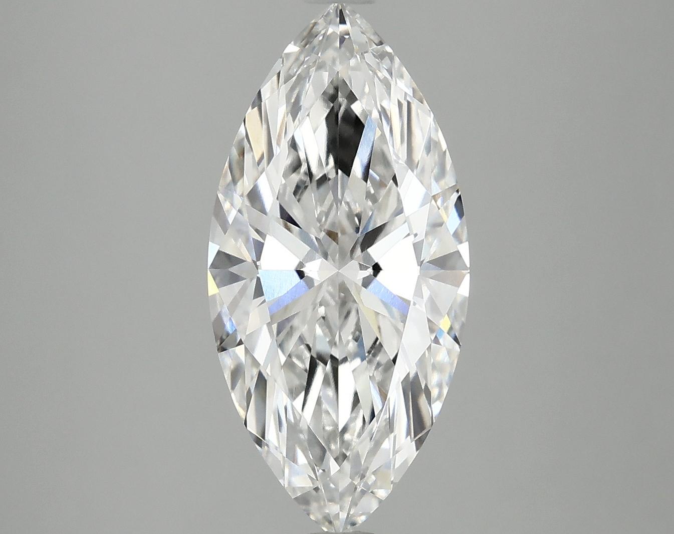 3.1 Carat Marquise Shaped Excellent Cut VVS2 IGI Certified Lab Grown Diamond