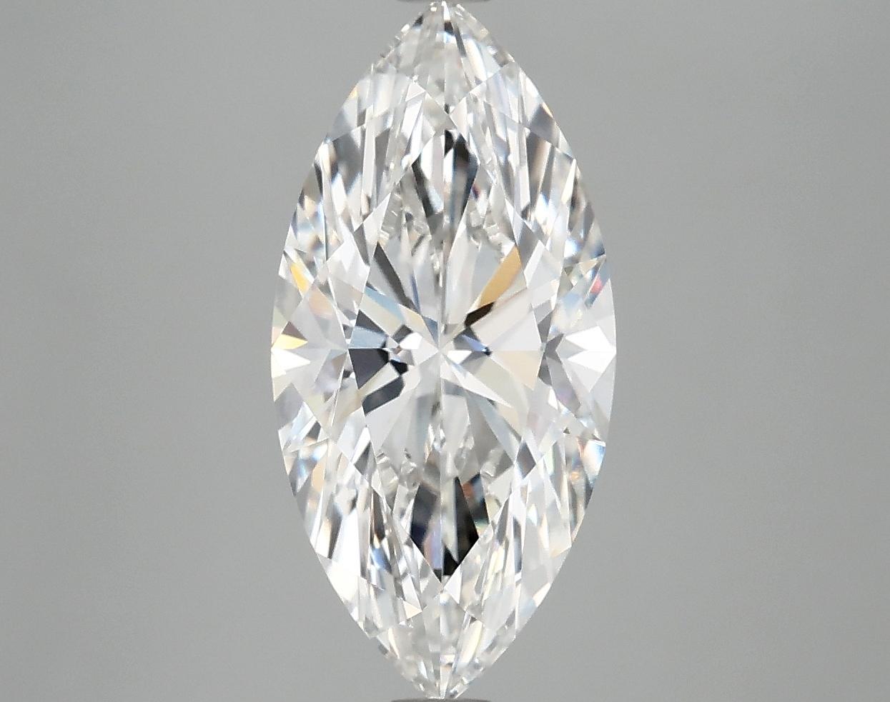 3.04 Carat Marquise Shaped Excellent Cut VVS2 IGI Certified Lab Grown Diamond