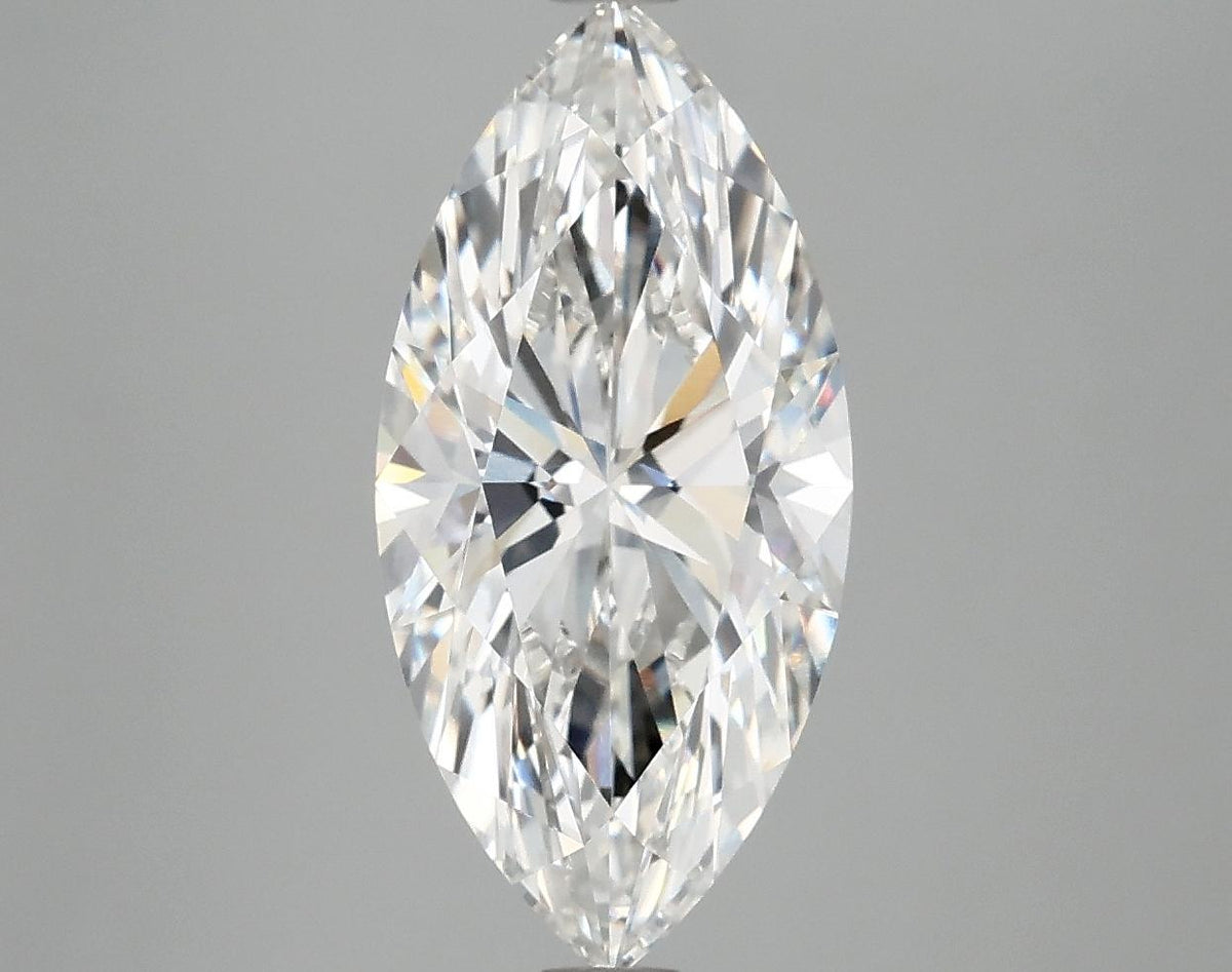 3.04 Carat Marquise Shaped Excellent Cut VVS2 IGI Certified Lab Grown Diamond