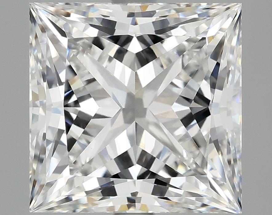 5.08 Carat Princess Shaped Ideal Cut VVS2 IGI Certified Lab Grown Diamond