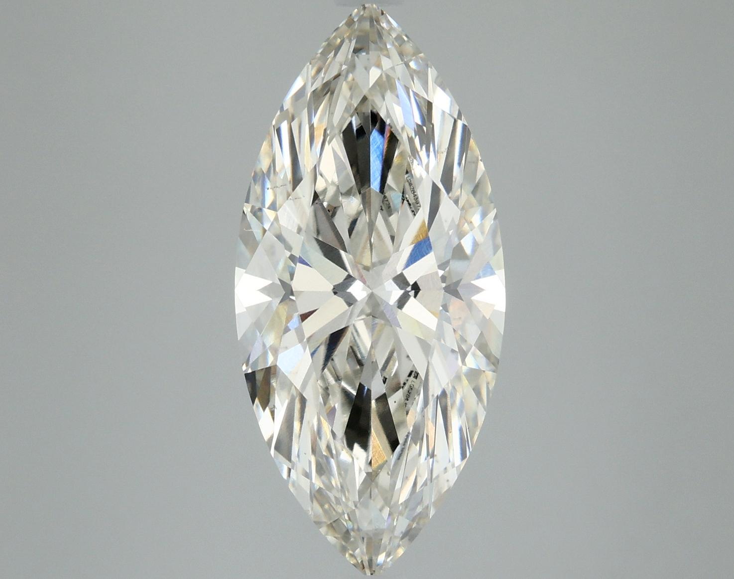 4.13 Carat Marquise Shaped Excellent Cut VS2 IGI Certified Lab Grown Diamond
