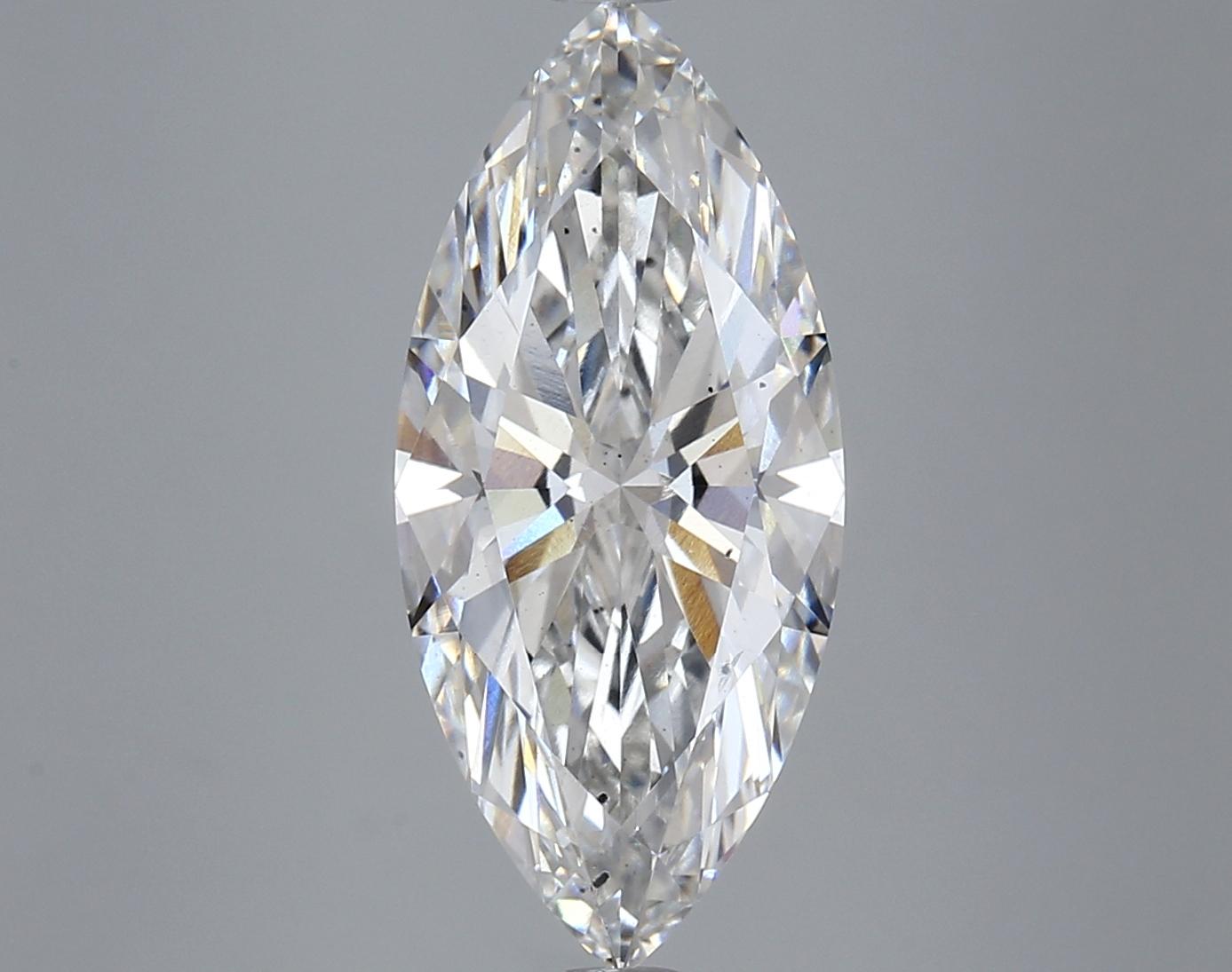 4.16 Carat Marquise Shaped Excellent Cut SI1 IGI Certified Lab Grown Diamond