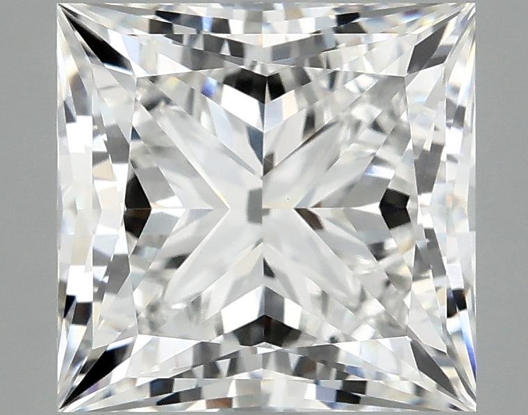 4.07 Carat Princess Shaped Ideal Cut VVS2 IGI Certified Lab Grown Diamond